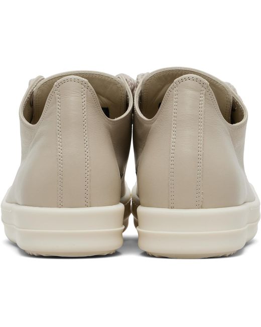Rick Owens Black Jumbolace Low Sneakers