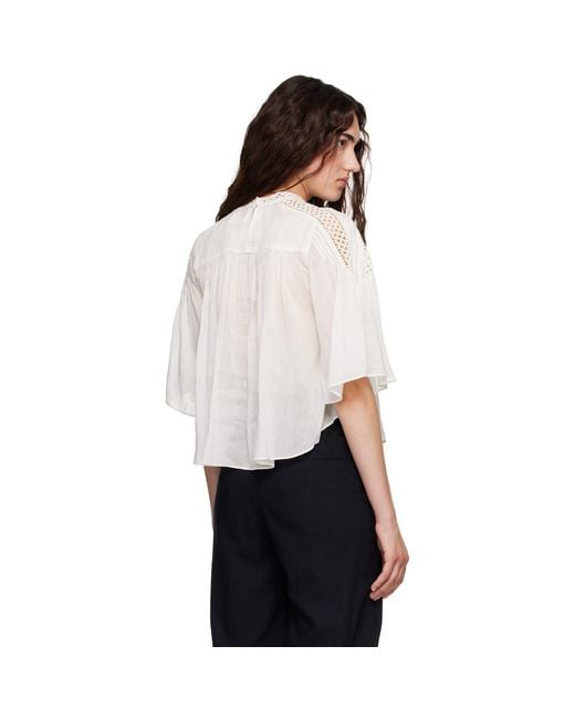 Isabel Marant White Parina Blouse