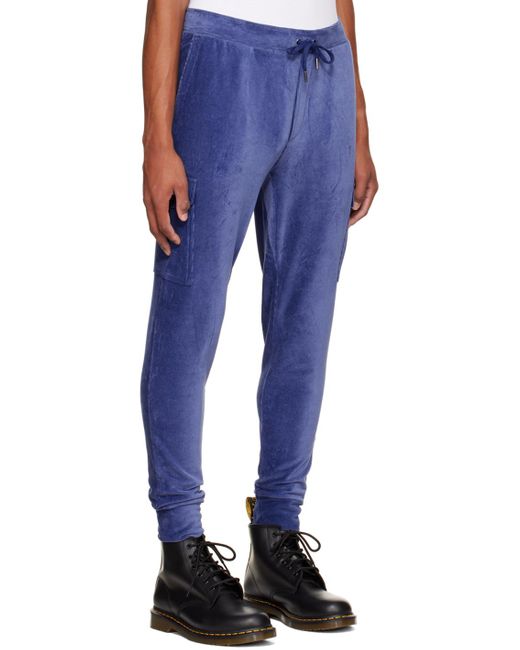 Polo Ralph Lauren Blue Stretch Cargo Pants for men