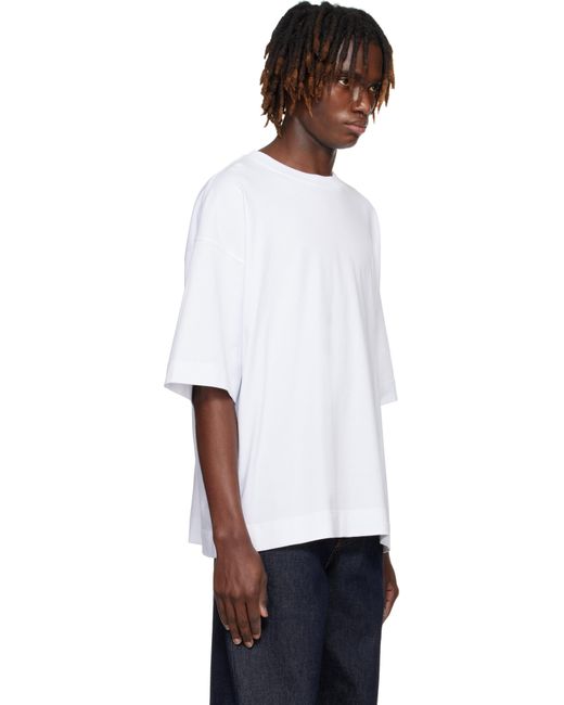 T-Shirt Surdimensionné Blanc Dries Van Noten pour homme en coloris White
