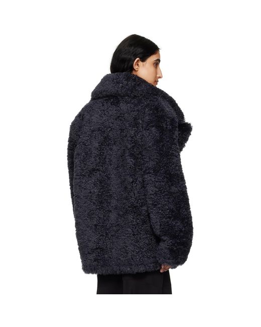 Stella McCartney Black Short Faux-shearling Jacket