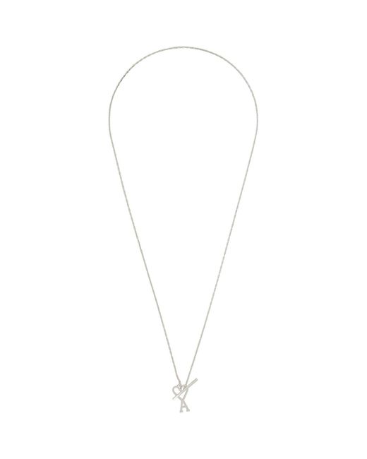 AMI Metallic Ami De Coeur Chain Necklace