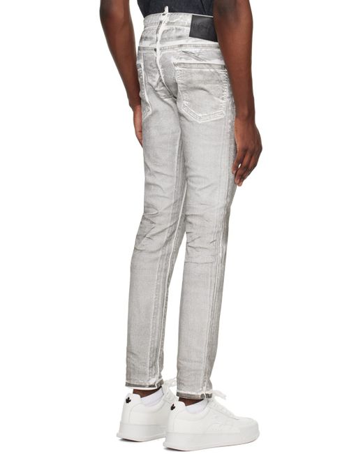 DSquared² White Dsqua2 Grey Icon Cool Guy Jeans for men