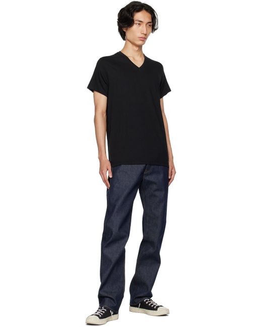 Calvin Klein Three-pack Black V-neck T-shirts for men