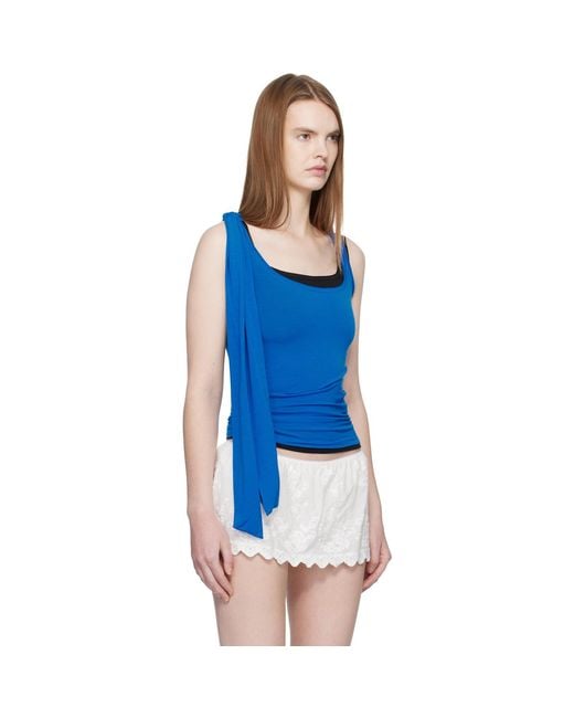 Fruity Booty Blue Uva Layer Tank Top Set