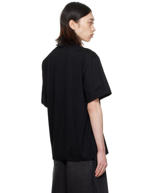 T-shirt noir à cordon coulissant Wooyoungmi pour homme en coloris Black