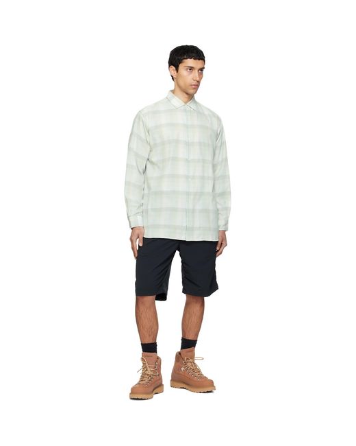 Nanamica White Regular Collar Wind Shirt for men