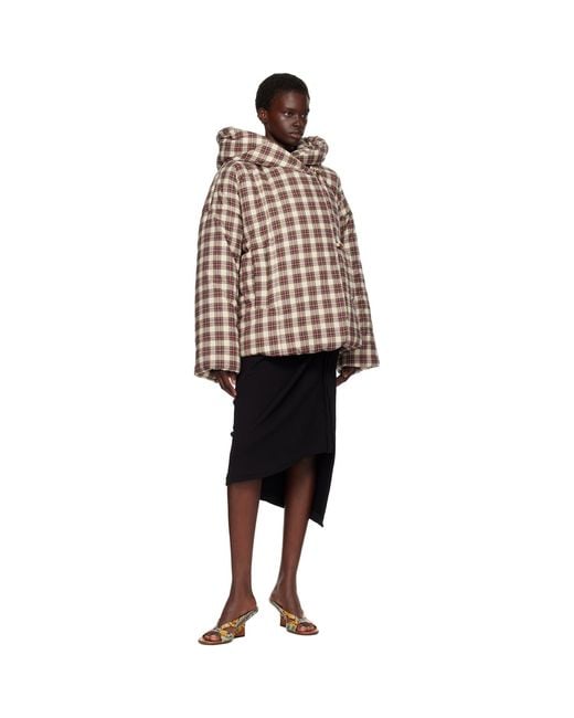 Dries Van Noten Brown Off- Check Jacket