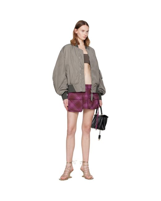 The Attico Multicolor Anja Bomber Jacket