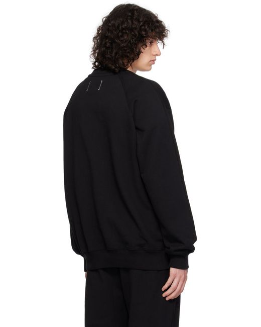 Reigning Champ Black Relaxed Sweatshirt for men
