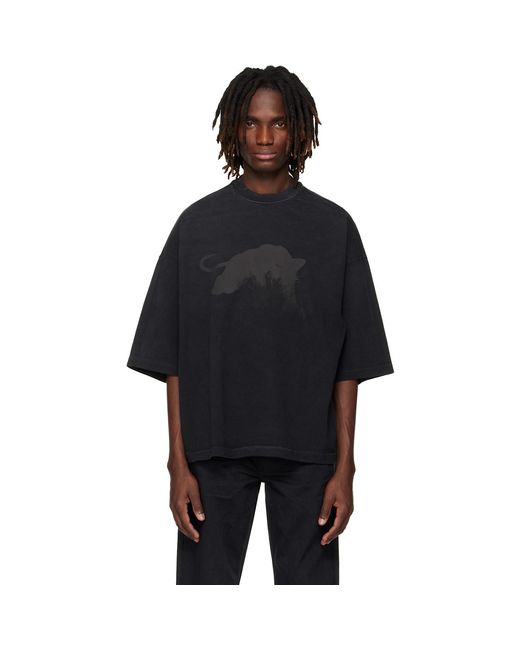 Fear Of God Black Relaxed 'Le Panteres' T-Shirt for men