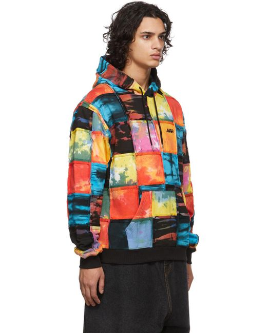 Patchwork hoodie mens on sale