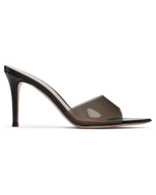Gianvito Rossi Black Elle 85 Heeled Sandals