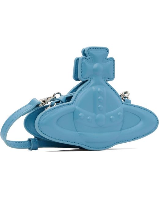 Vivienne Westwood Blue Nano Orb Crossbody Bag for men
