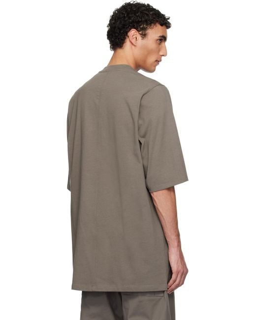 Rick Owens Brown Hollywood Jumbo Ss T-Shirt for men