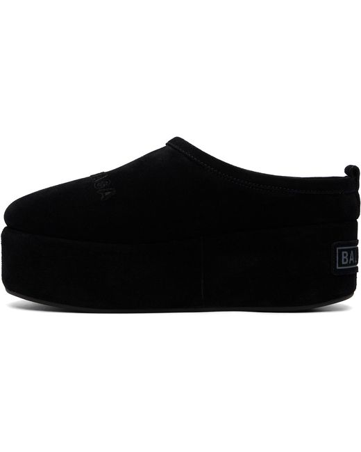 Balenciaga Black Alaska Soft Platform Loafers