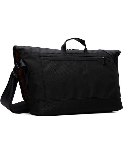 Master Piece Black Slick Messenger Bag for men