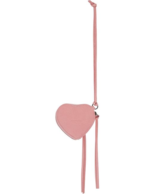 Balenciaga ピンク 'Le City' Charm Heart Box バッグチャーム Black
