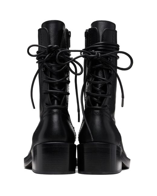 Ann Demeulemeester Black Heiko Boots for men