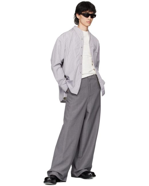 Pantalon gris à variante de style à effet sous-vide Karmuel Young pour homme en coloris Gray