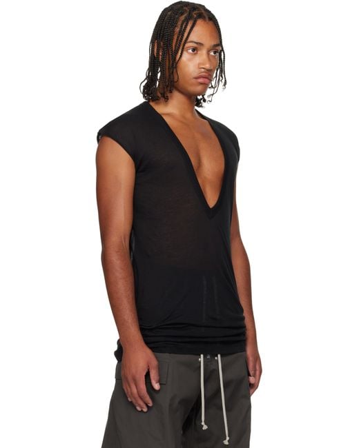 Rick Owens Black Concordians Dylan T-Shirt for men