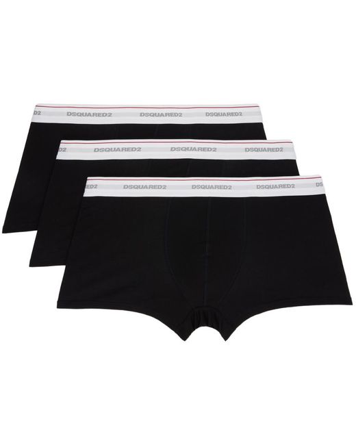DSquared² Three-pack Black Boxers for men