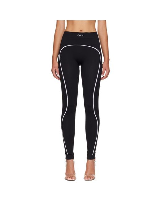 Off-White c/o Virgil Abloh Blue 'Off' Stamp Seamless Sport Leggings