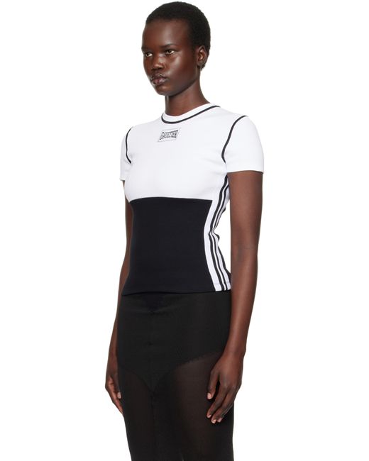 Jean Paul Gaultier ブラック＆ホワイト The Color-Block Tシャツ Black