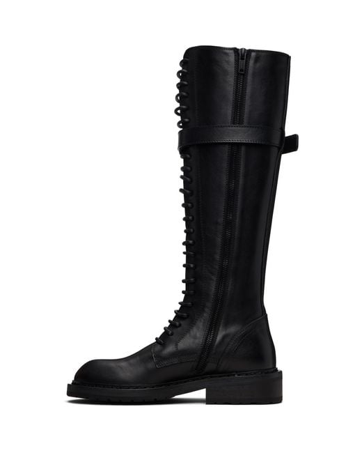 Ann Demeulemeester Black High Danny Tall Boots