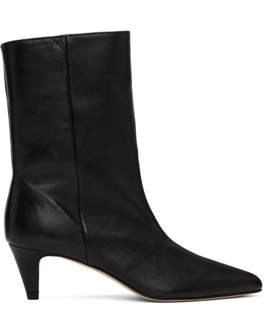By Far Black Lysander Ankle Boots