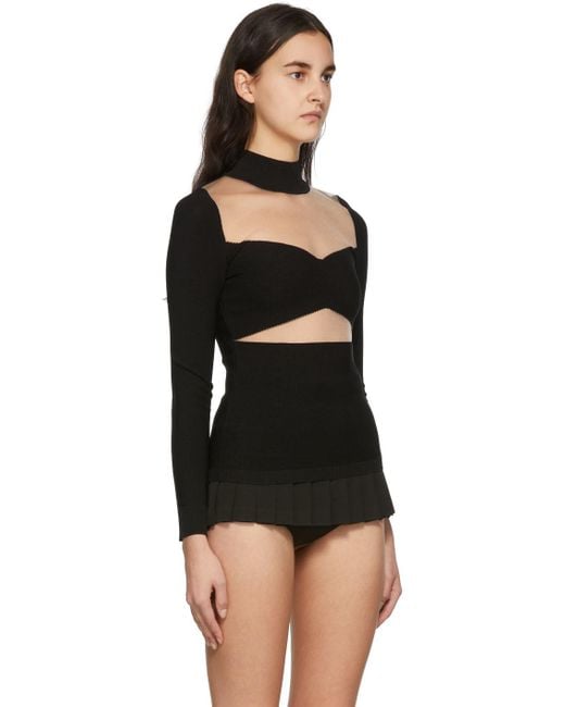 Pushbutton ブラック タートルネック Black