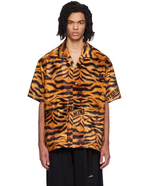 Chemise noir et à motif tigré et image de tigre MASTERMIND WORLD pour homme en coloris Orange