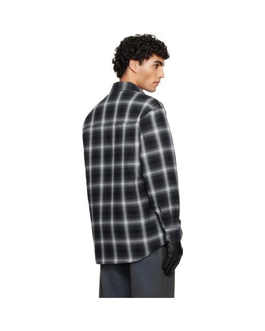Our Legacy Black Padded Moss Shirt for men