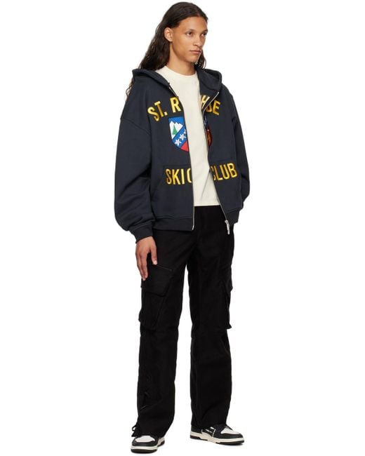 【関税込み】Rhude ブラック St. Rhude ジップフーディ メンズ Rhude St. ジップフーディ ブラック | Lyst