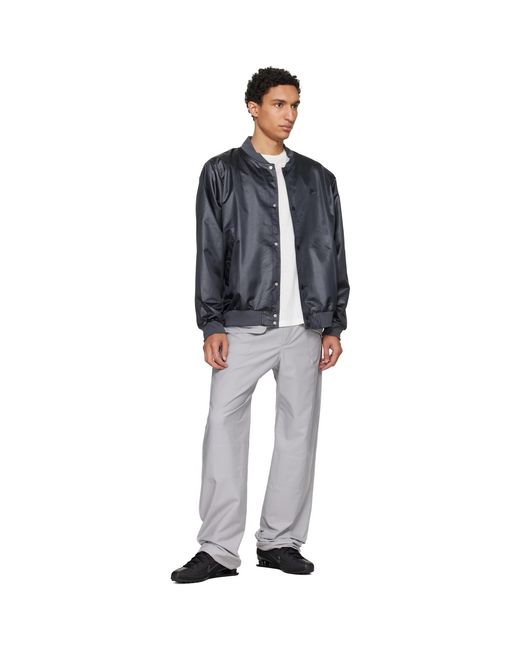 Nike Black Sportswear Club Varsity Bomber Jacket for men