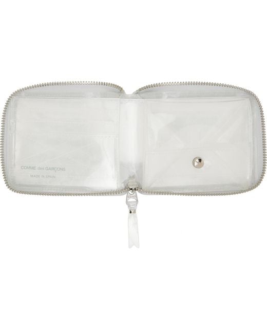 Comme des Garçons White Transparent Snake Wallet for men
