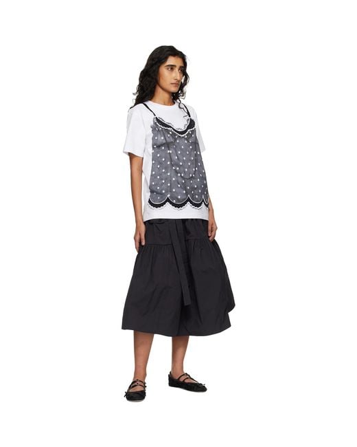 Marc Jacobs Gray Trompe L'Oeil Cami T-Shirt