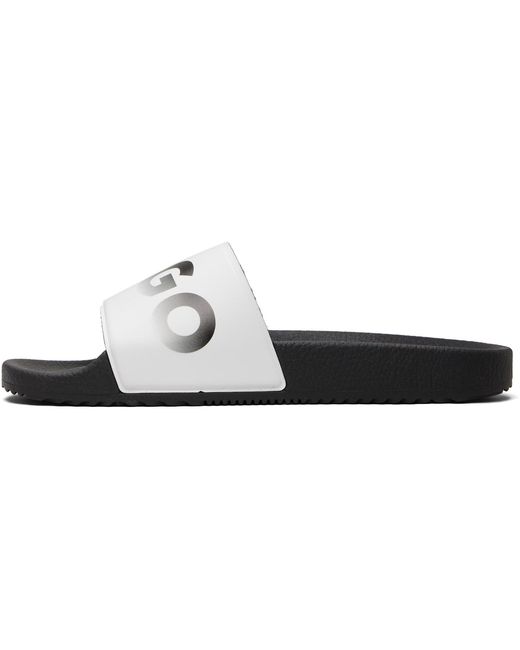 HUGO Black Logo Slides for men