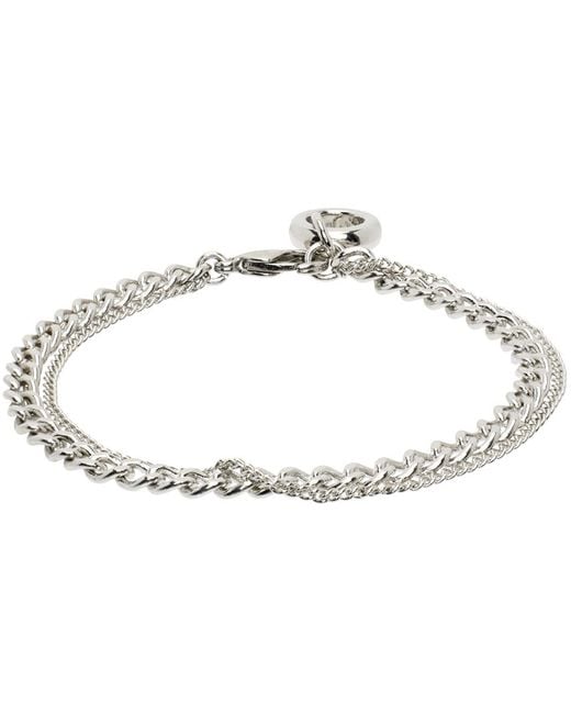A.P.C. Black Minimal Bracelet for men