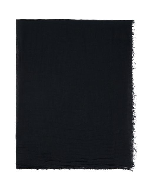 Rick Owens Black Temple Sandy Mega Scarf for men