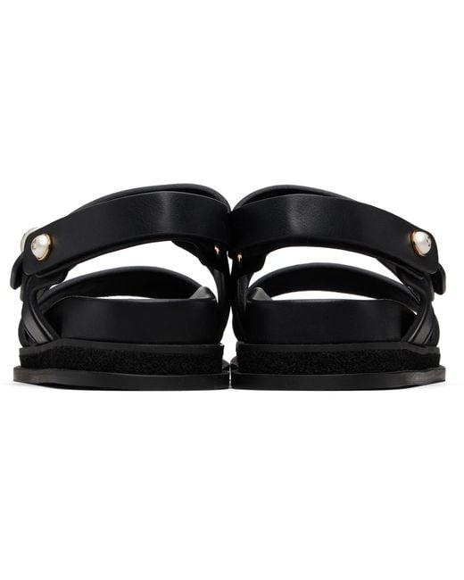 Jimmy Choo Black Fayence City Sandals