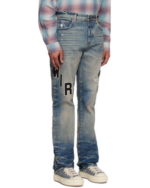 Amiri Blue Hockey Jeans for Men Lyst
