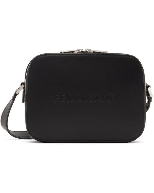 Ferragamo Black Camera Case Bag for men