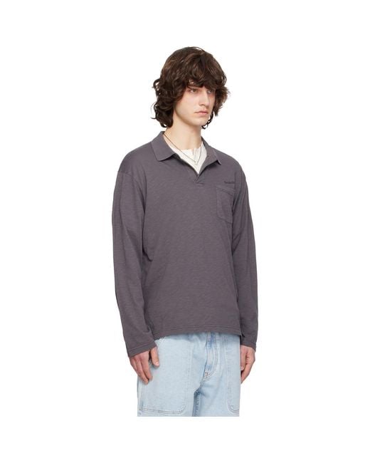 Sanderlak Purple Jersey Polo for men