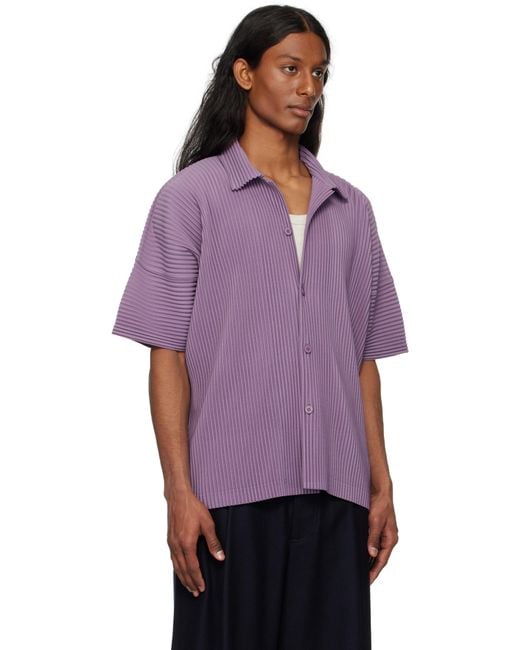 Homme Plissé Issey Miyake Purple Monthly Color April Shirt for men
