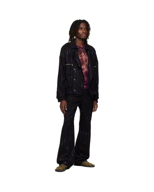 Kiko Kostadinov Black Komlo Trousers for men