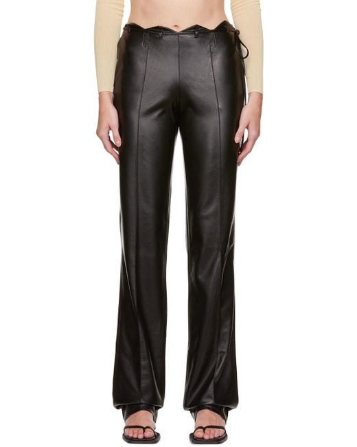 AYA MUSE Lavalle Faux-leather Pants in Black | Lyst