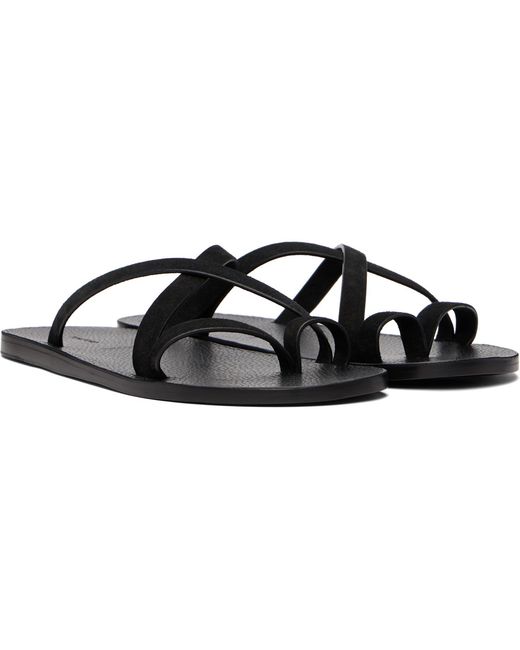 Tom Ford Black Suede Alfred Gladiator Sandals for men