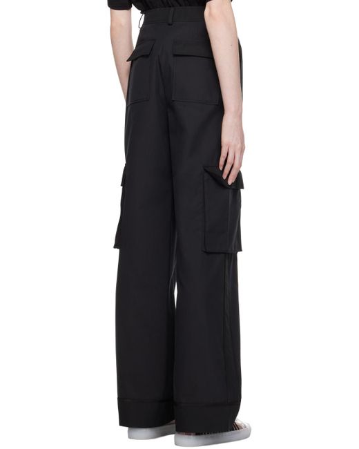 Moschino Black Patch Trousers