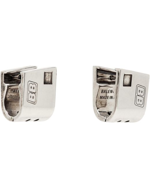 Balenciaga Metallic Diy Lighter Earrings for men